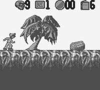 une photo d'Ã©cran de The Pagemaster sur Nintendo Game Boy